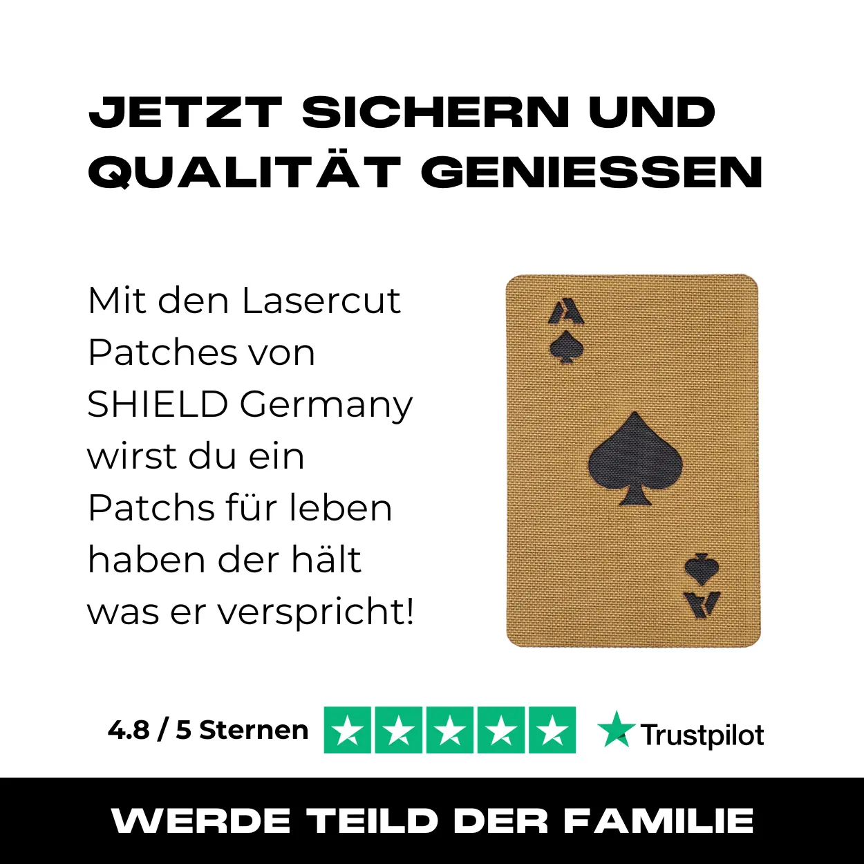 Lasercut Patch - Ace of Spades - Coyote - Image 7