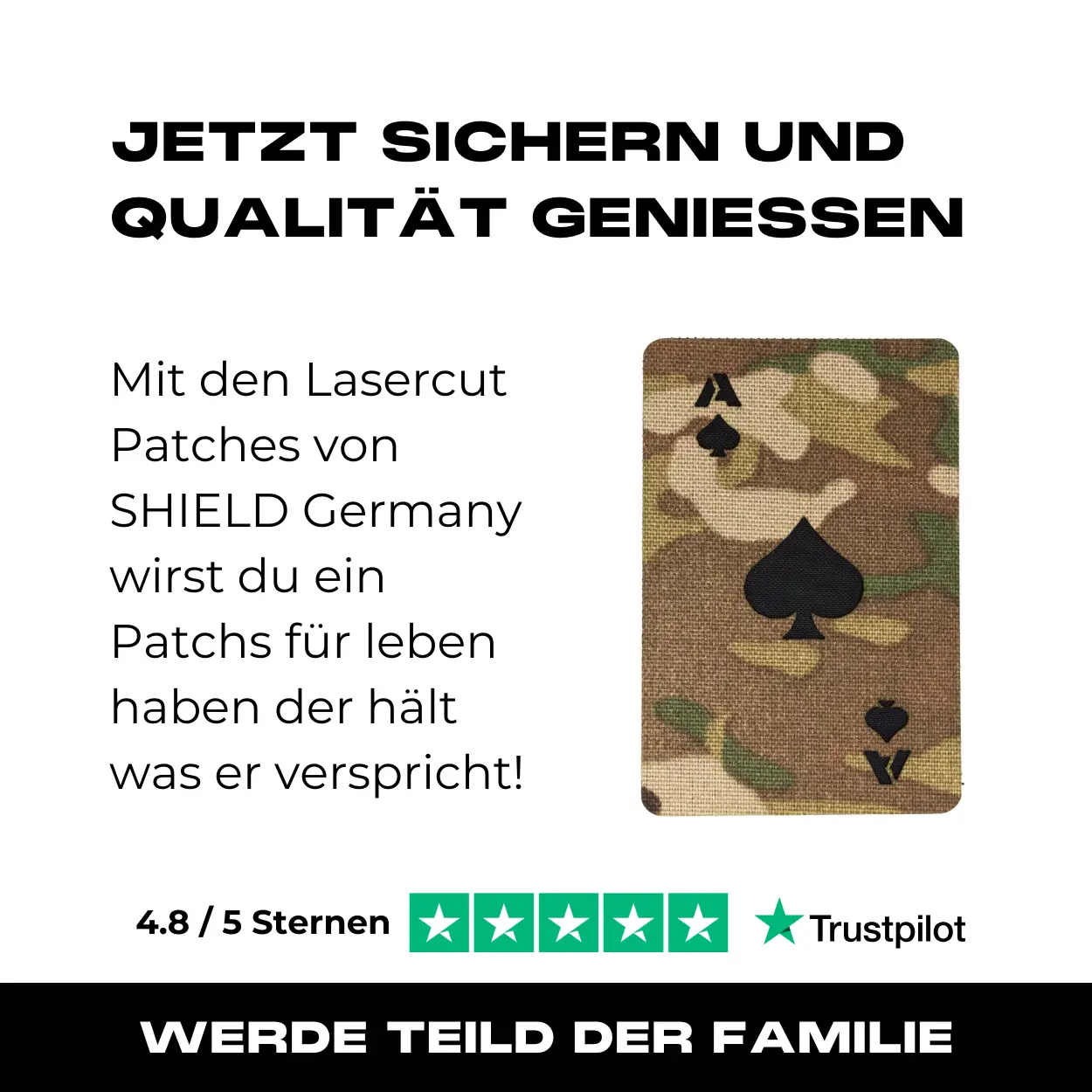 Lasercut Patch - Ace of Spades - Multicam Hell - Image 7