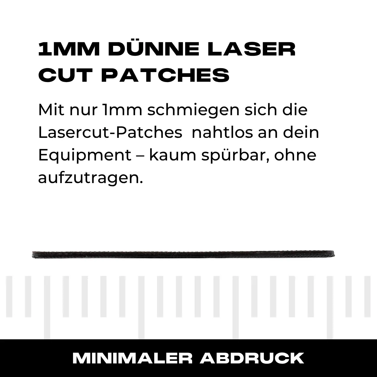 Lasercut Patch - DEU - Schwarz - Image 3