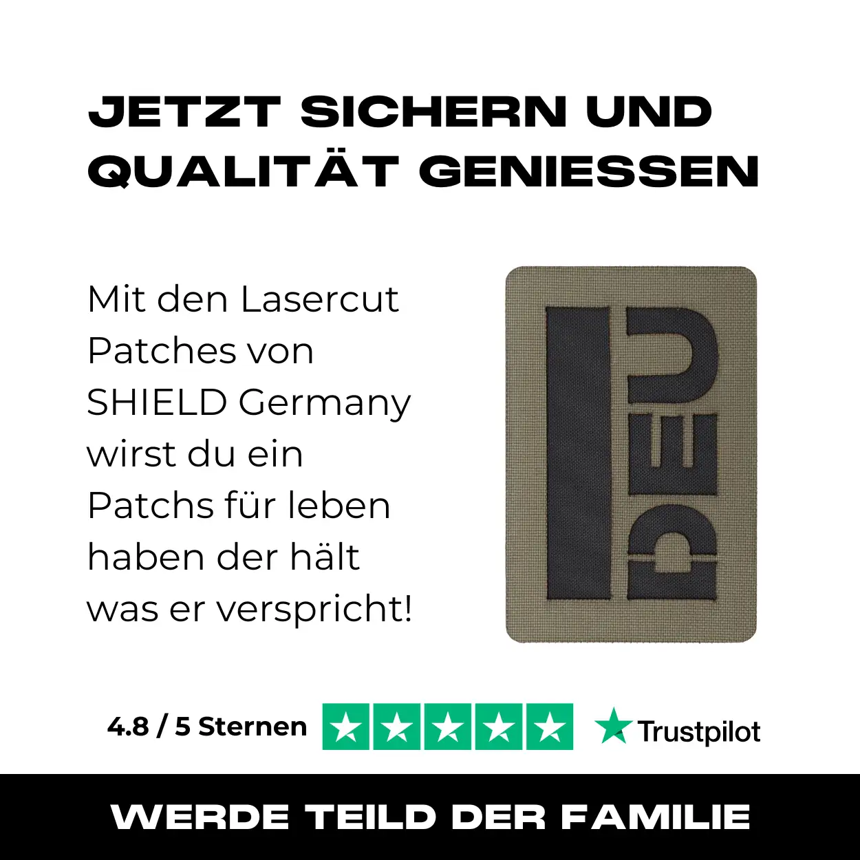 Lasercut Patch - DEU - Steingrau Oliv - Image 7