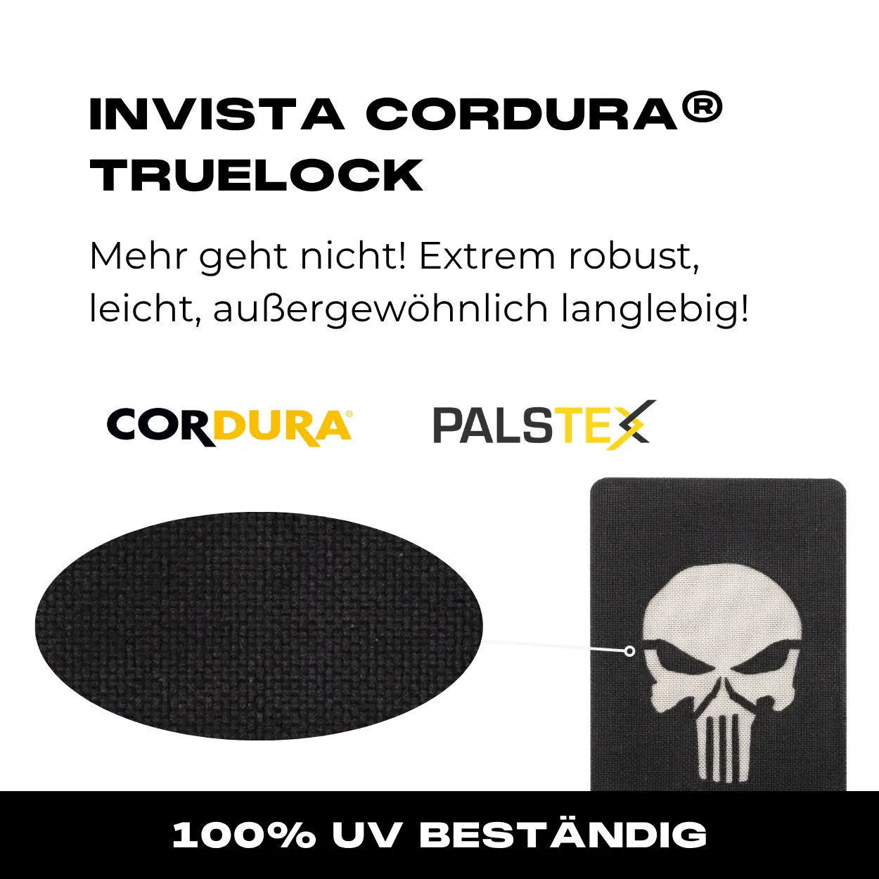 Lasercut Patch - Punisher - Schwarz - Image 5