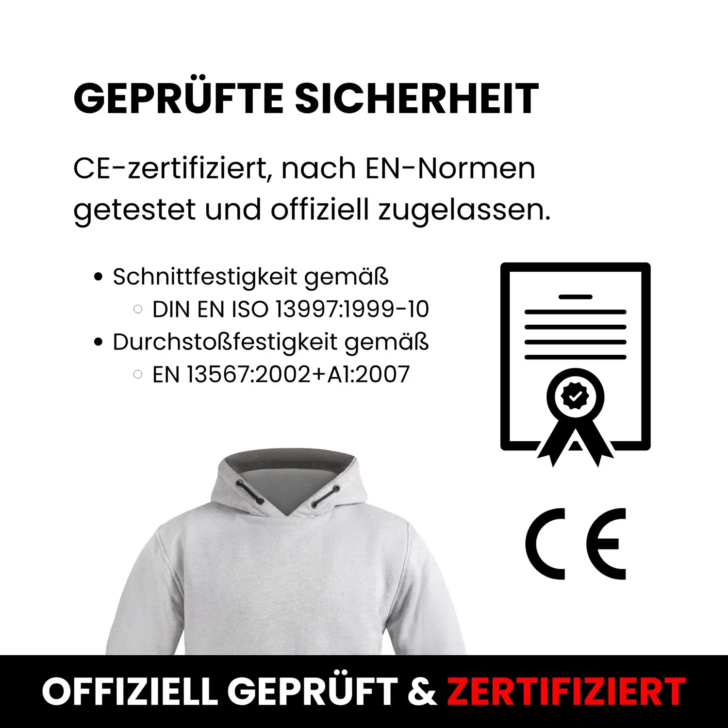 Protector Pro Hoodie - Schnitt- und Stichhemmend - Image 3