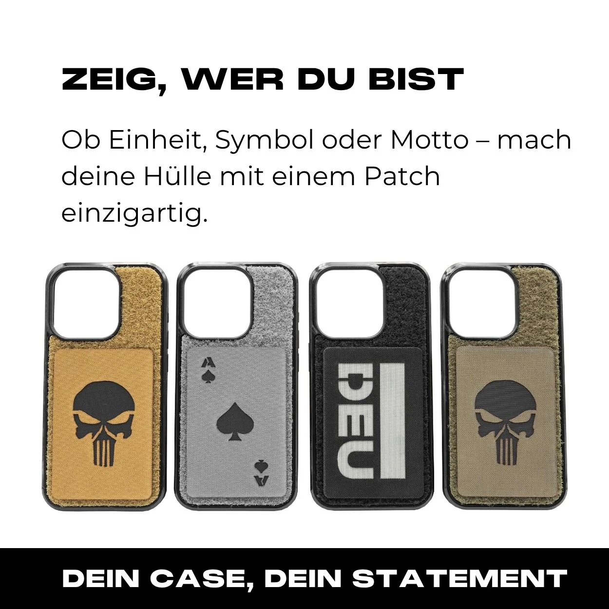 Tactical Case mit Coyote Flauschklett - iPhone 14 Reihe - Image 4
