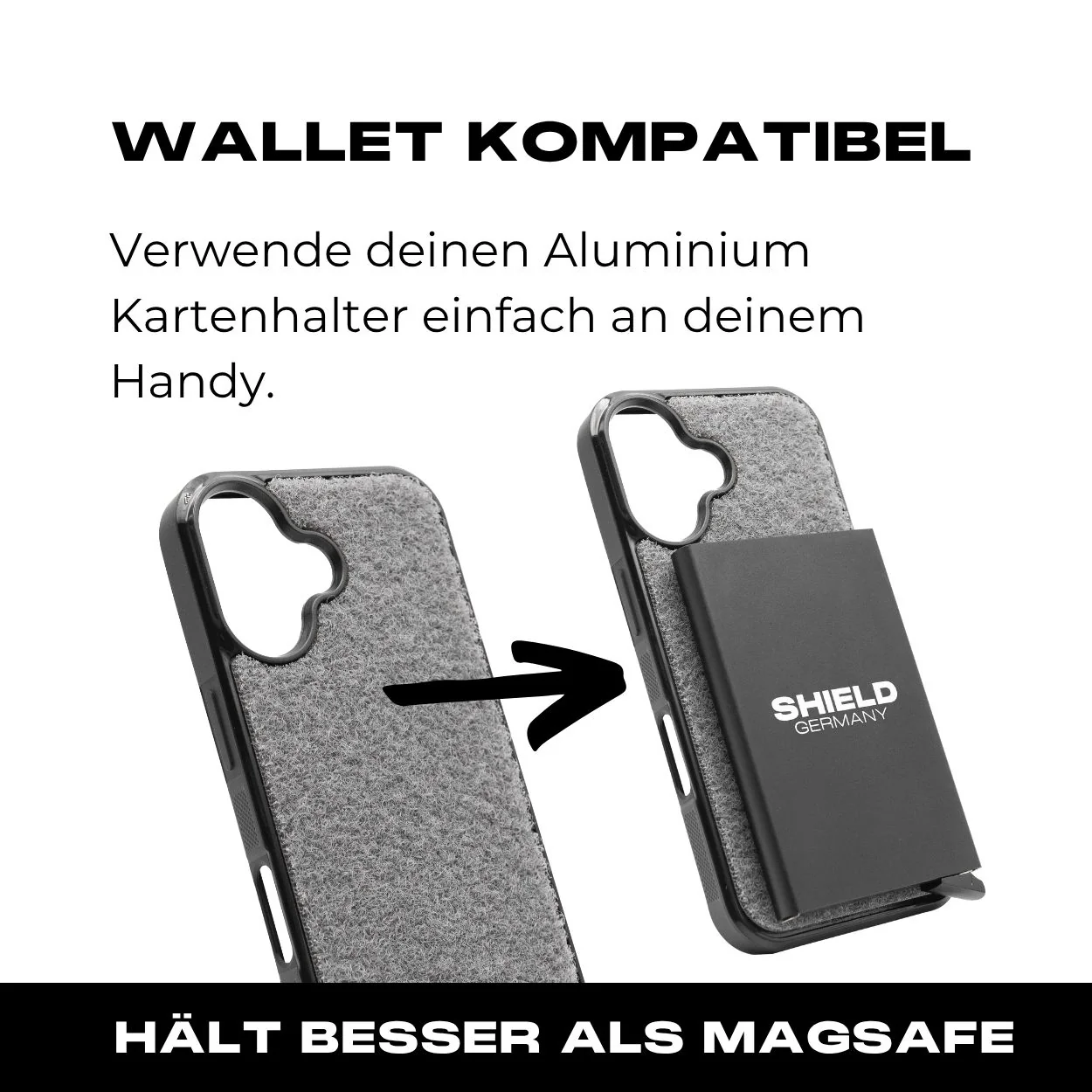 Tactical Case mit Wolfgrey Flauschklett - iPhone 16 Reihe - Image 5