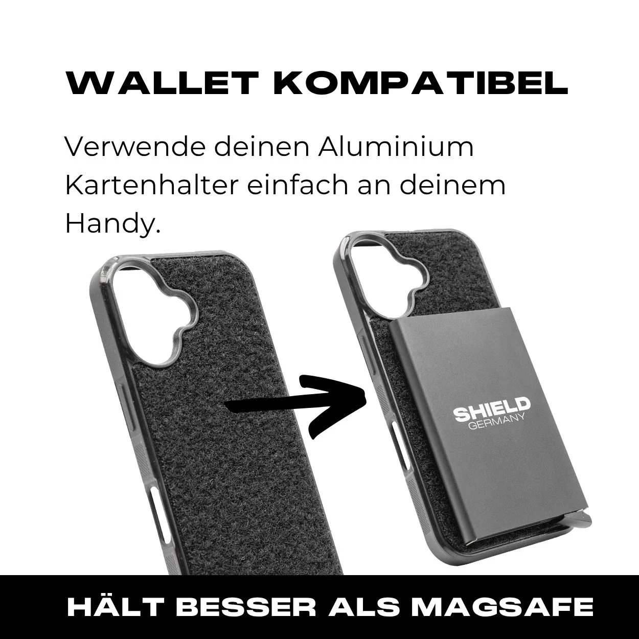 Tactical Case mit schwarzem Flauschklett - iPhone 16 Reihe - Image 5