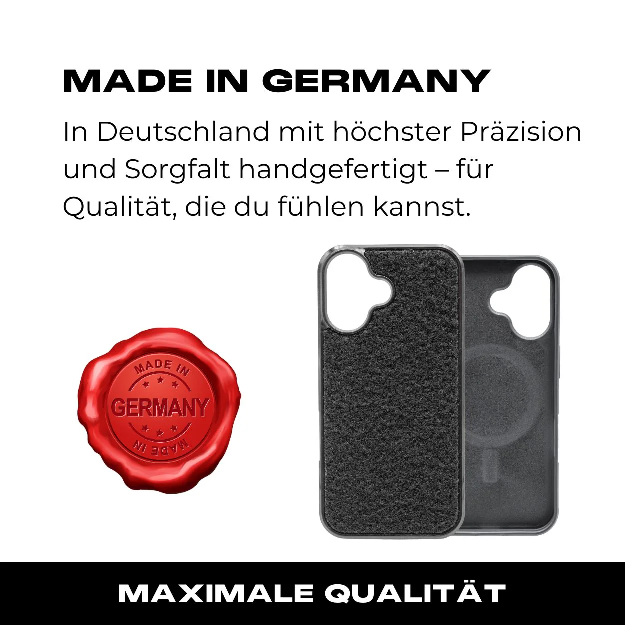 Tactical Case mit schwarzem Flauschklett - iPhone 16 Reihe - Image 6