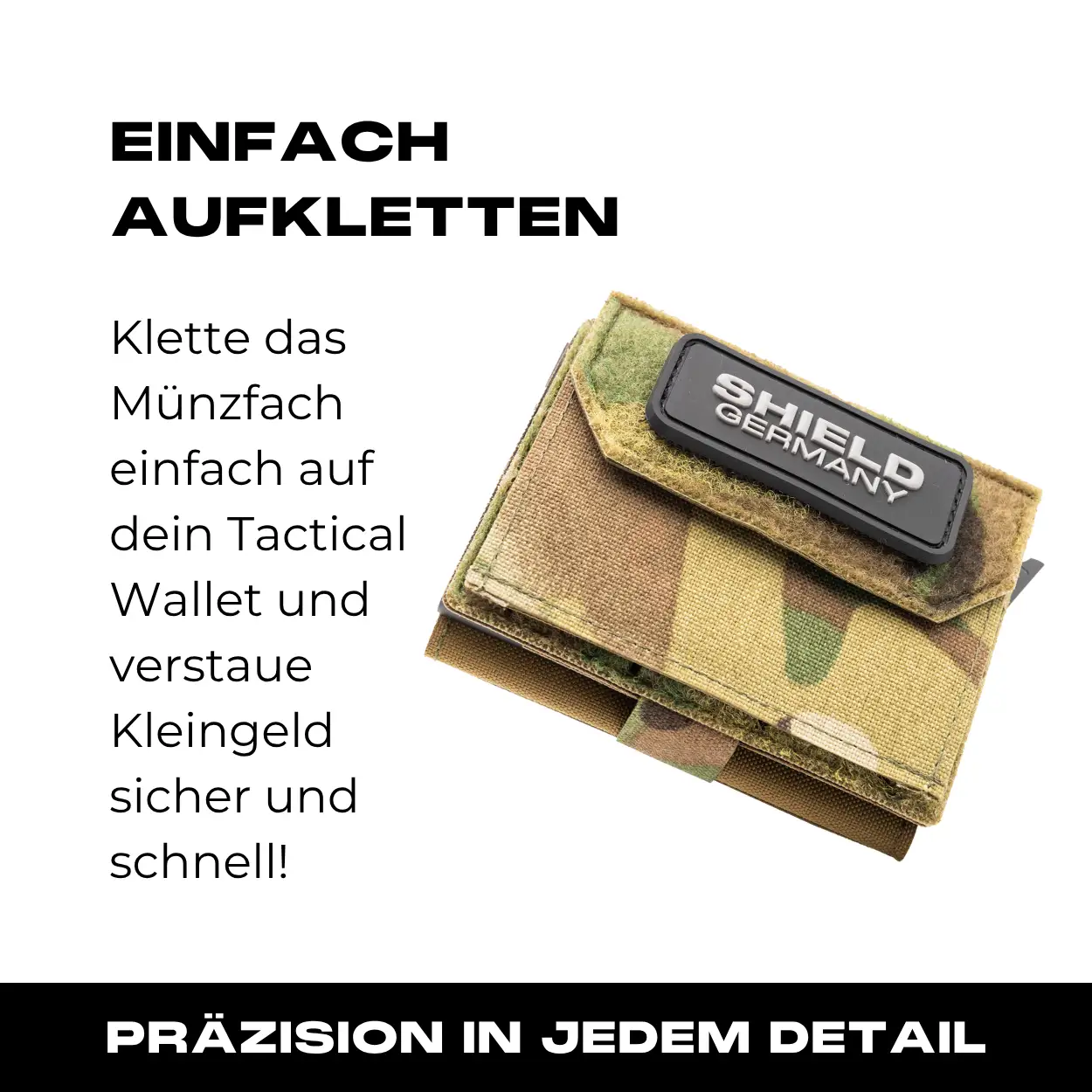 Tactical Wallet Münzfach - Multicam Hell - Image 3