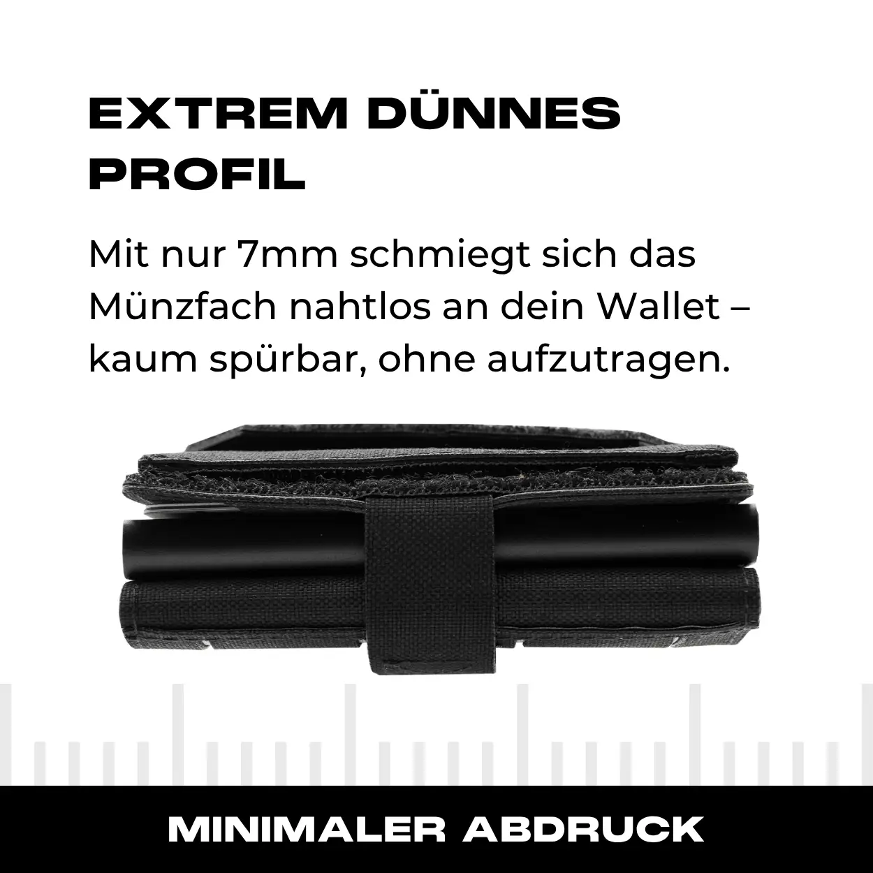 Tactical Wallet Münzfach - Schwarz - Image 4