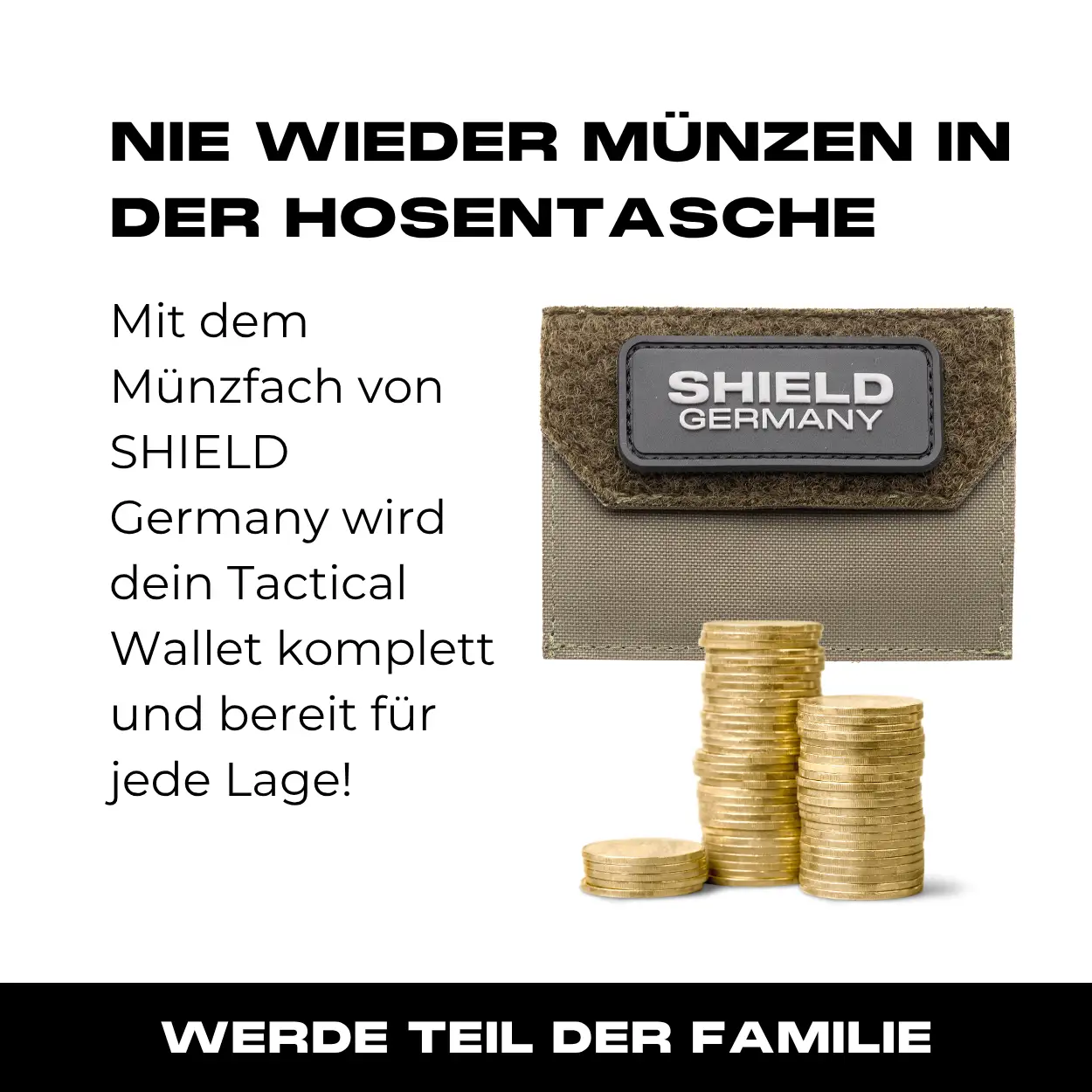 Tactical Wallet Münzfach - Steingrau Oliv - Image 10