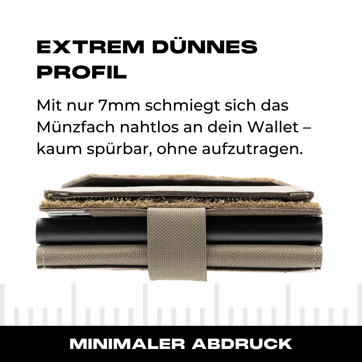 Tactical Wallet Münzfach - Steingrau Oliv - Image 4